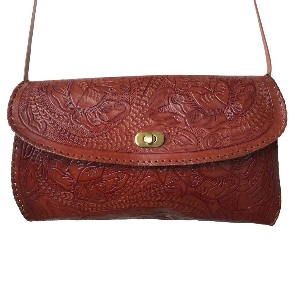 Earthbound Trading tooled leather purse